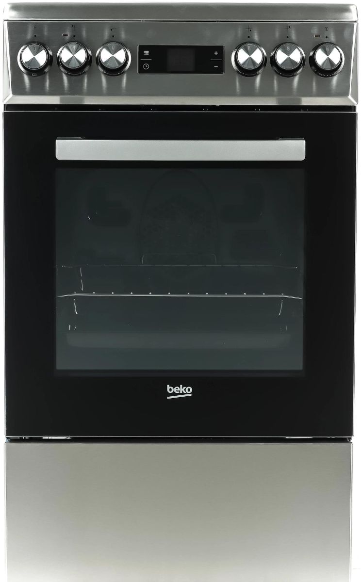 Электрическая плита Beko FSM57300GX,  стеклокерамика,  нержавеющая сталь/черный [7786986766]
